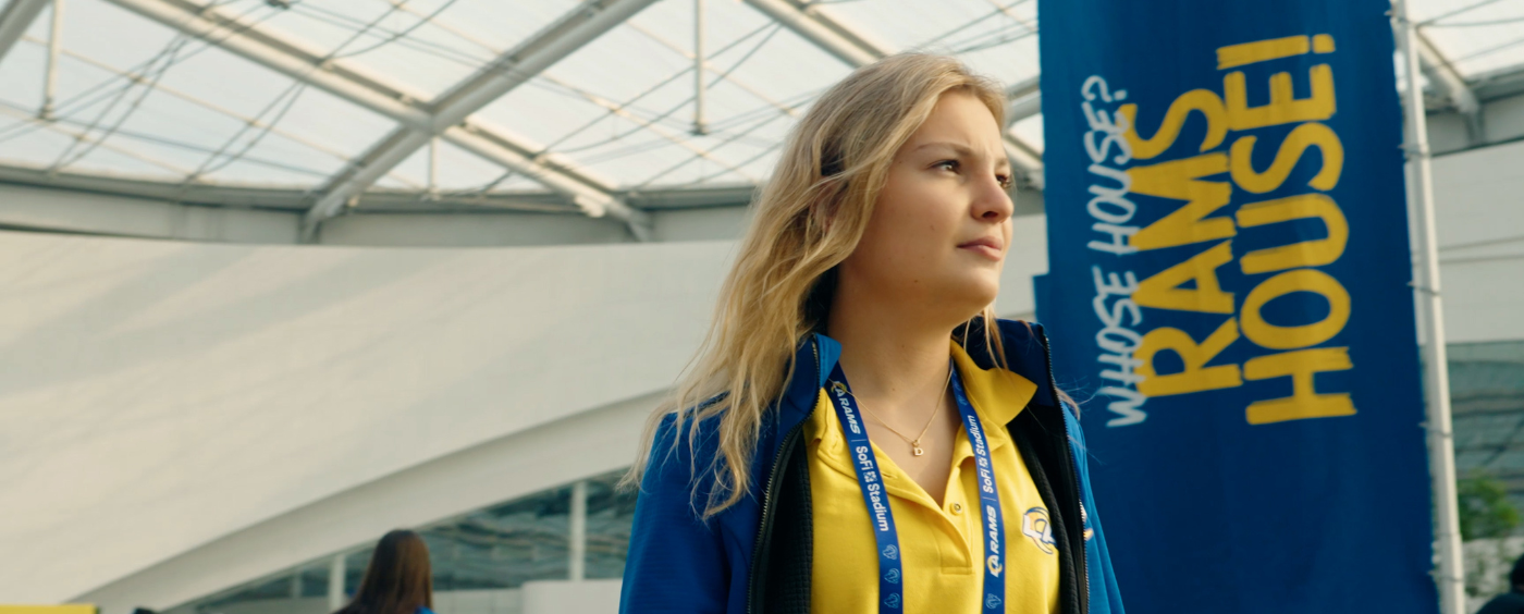 LMU Student Delaney interning with the Los Angeles Rams